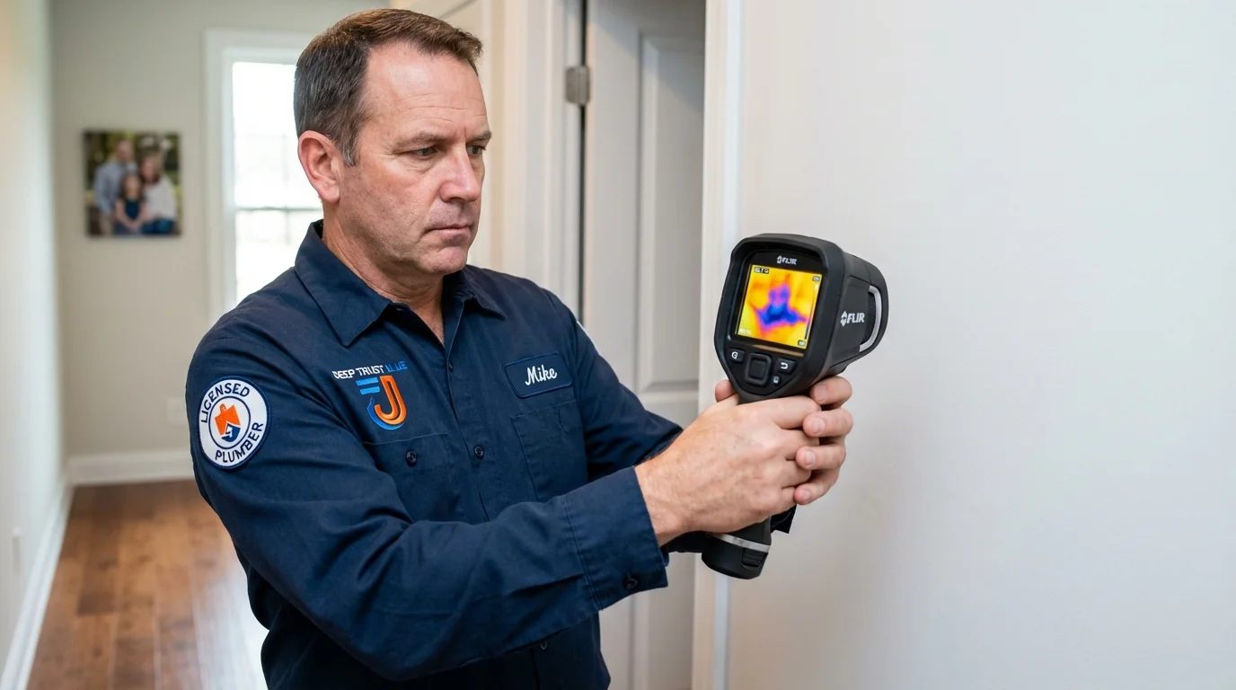 Thermal imaging leak detection by Johns Plumbing LLC in Palmetto