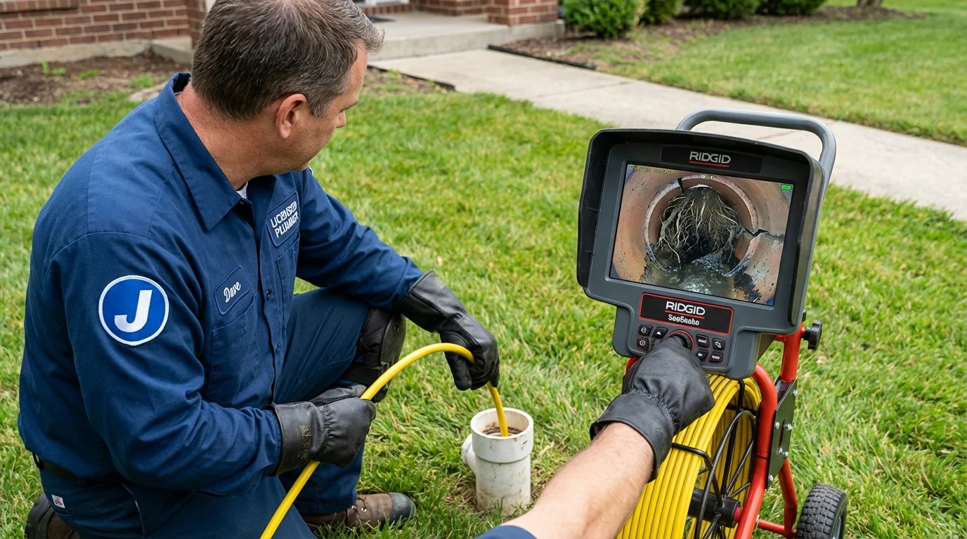 Sewer camera inspection being performed by Johns Plumbing LLC in Palmetto